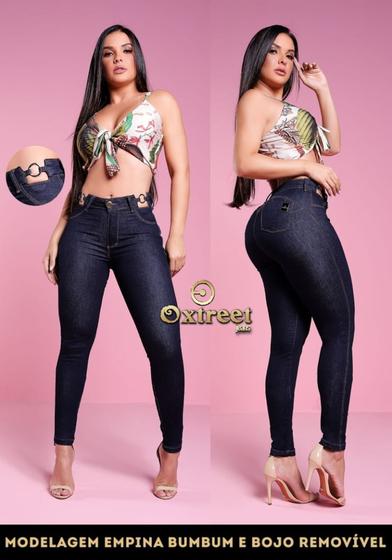 Imagem de Calça oxtreet jeans, original argola no cós lançamento !