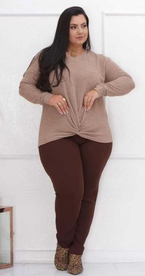 Imagem de Calça plus size canelada