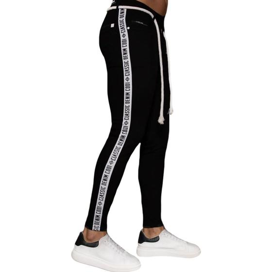 Calça Masculina CalÇa Com Listra Vermelha Calça Jeans Masculina