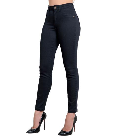 Imagem de Calça Sarja Feminina Skinny Sarja Preto Allmaria 38 ao 46