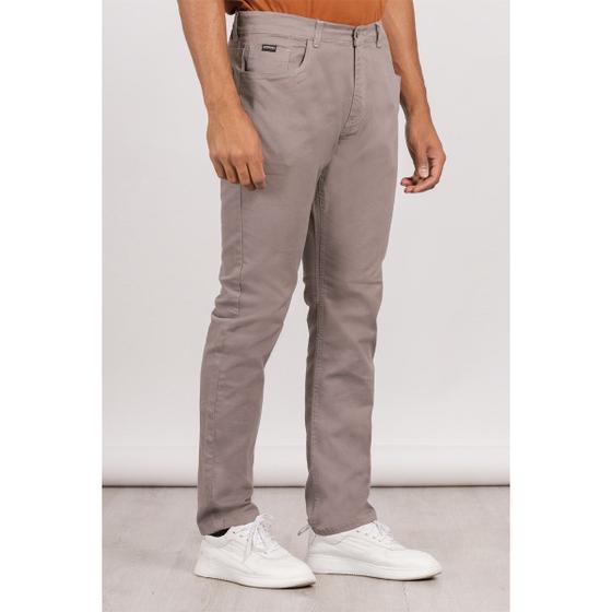 Imagem de Calça Sarja Masculina Bege Gangster Modelo Casual Premium