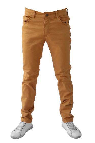 Imagem de Calça Sarja Masculina Skinny Moderna Caramelo