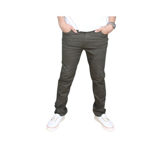 Imagem de Calça Sarja Masculina Skinny Verde Sport Fino Casual