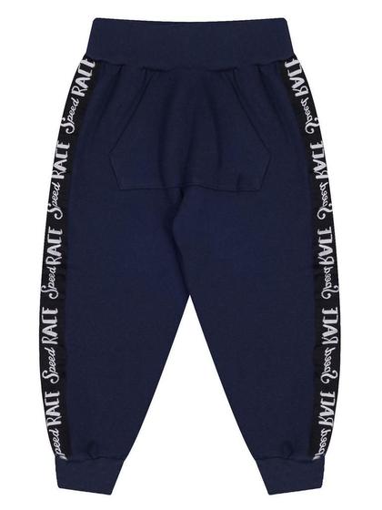 Calça Saruel Molekada Moletom Peluciado Azul Marinho Menor preço em Calça Saruel Molekada Moletom Peluciado Azul Marinho