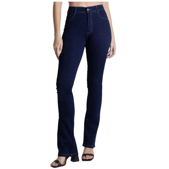 Imagem de Calça Sawary Jeans Feminina Escura Boot Cut - 278823