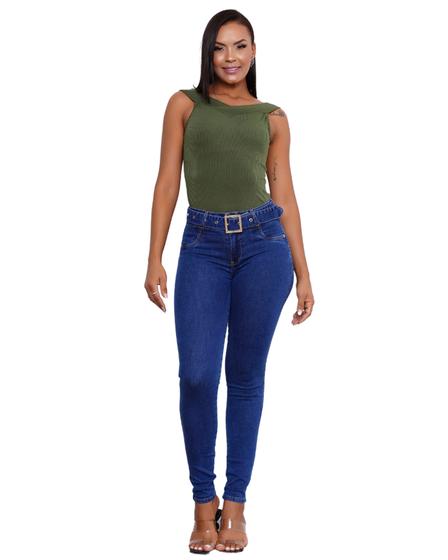 Calça Skinny Cintura Alta Levanta Bumbum Legião Ri19 L6567 Imagem de Calça Skinny Cintura Alta Levanta Bumbum Legião Ri19 L6567