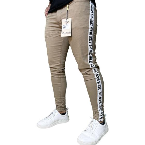 Calca Listra Lateral CalÃ§a Masculina Com Faixa Lateral Calça