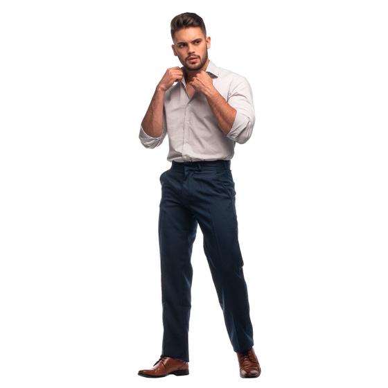 Calça Social Masculina Oxford Premium Menor preço em Calça Social Masculina Oxford Premium