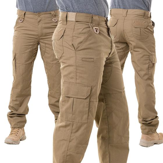 Calça Tatica Cargo Reforçada Rip Top Cia Militar 7 Bolsos Menor preço em Calça Tatica Cargo Reforçada Rip Top Cia Militar 7 Bolsos