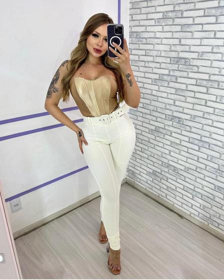 Imagem de Calça Tokyo Feminina Chocomel Skiny Poliamida