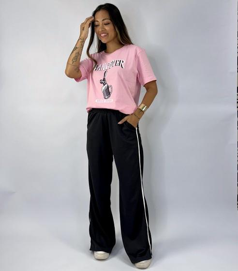 Imagem de Calça Wide Leg de Poliéster Track Pants Michelle