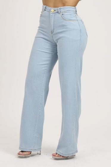 Imagem de Calça Wide Leg Pantalona Jeans - Sol Jeans