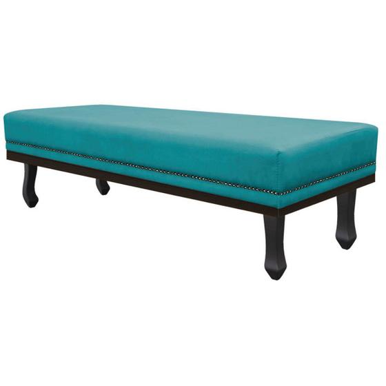 Imagem de Calçadeira Casal Orlando P02 140 cm para cama Box Suede - Doce Sonho Móveis