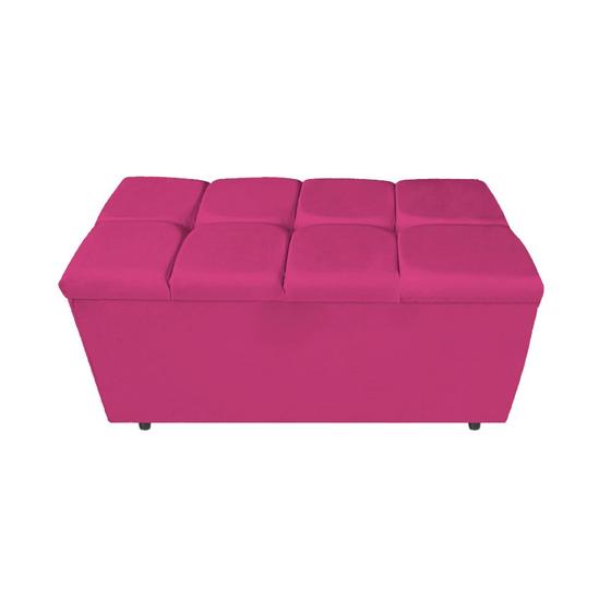 Imagem de Calçadeira Estofada Manchester 90 cm Solteiro Suede Pink - Amarena Móveis