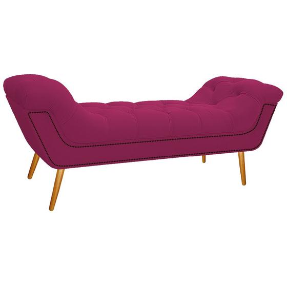 Imagem de Calçadeira Estofada Veneza 160 cm Queen Size Suede Pink - Amarena Móveis