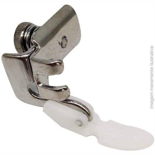 Imagem de Calcador zíper regulável do lado esquerdo e direito de teflon para costura doméstica