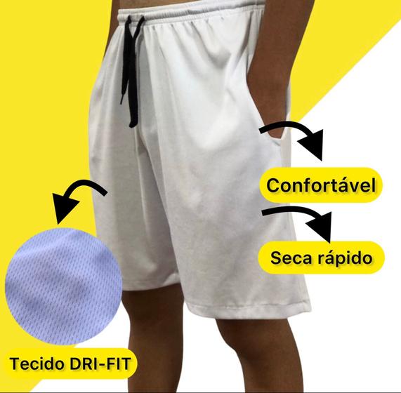 Imagem de calção de futebol bermuda de futebol em poliéster shorts masculino academia