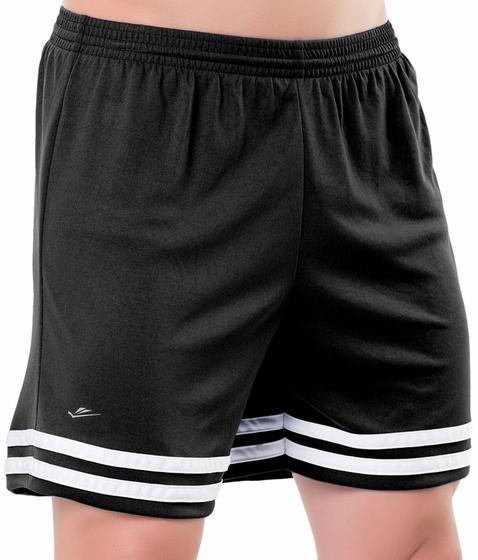 Imagem de Calção Shorts Masculino Plus Size Futebol M G GG EG1 EG2 EG3 Eg4 - Preto - ELITE - Pitu Baby