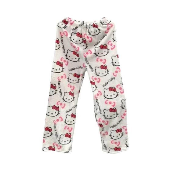 Imagem de Calças de Pijama Hello Kitty Sanrio - Macias e Confortáveis para Casa