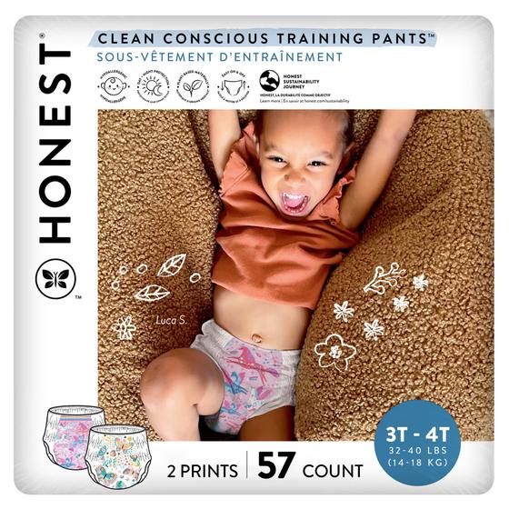 Imagem de Calças de treino The Honest Company Clean Conscious tamanho 3T/4T