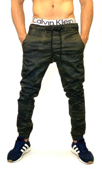 Imagem de Calças jeans Jogger c/elastano enfermaria Masculina Branca/camufladas verão lançamento todas slim