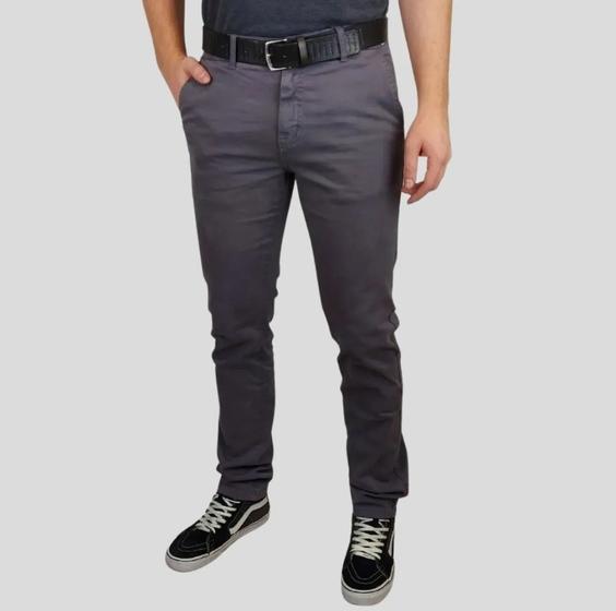 Imagem de calças jeans masculina em sarja com elastano varias cores
