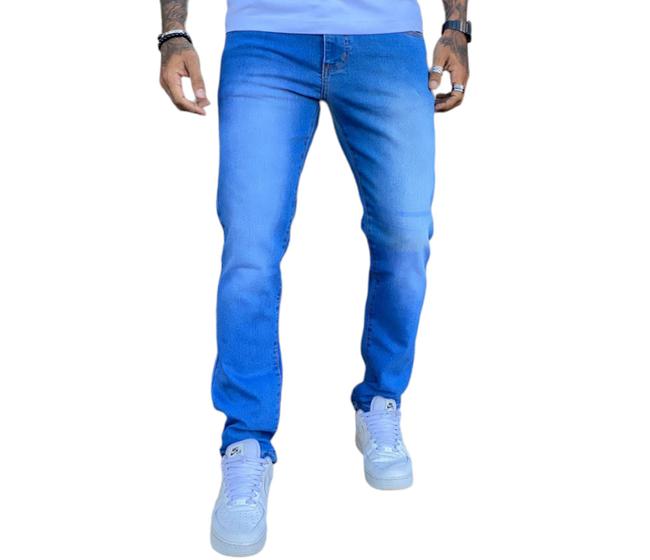 Imagem de calças jeans masculina premium com elastano e sarja varias cores