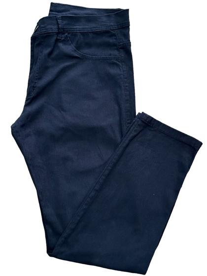 Imagem de calças masculina jeans e sarja com elastano lycra algodão botão e ziper envio rápido