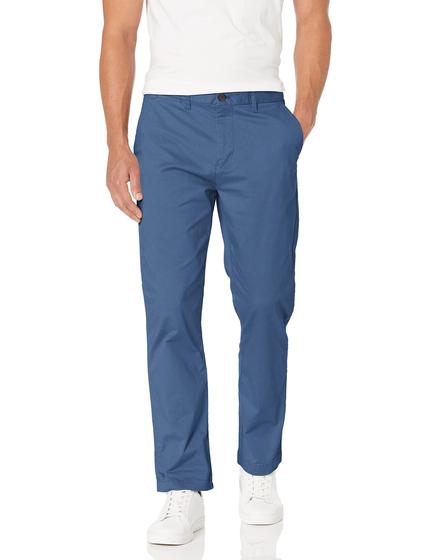 Imagem de Calças Tommy Hilfiger Stretch Chino personalizadas para homens, azuis