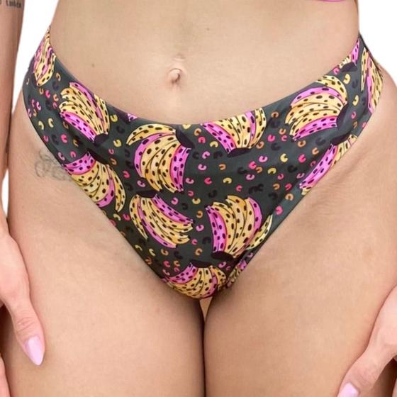 Imagem de Calcinha Bikini Avulso 2Em1 Semi Fio Escode Gordurinha Verão