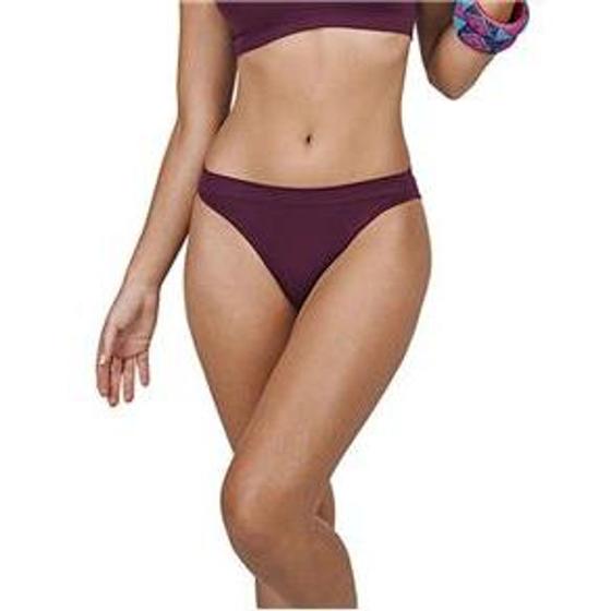 Imagem de  Calcinha Calça Cavada Ultraleve DeMillus 56300 Tamanho Único Veste ME, GR e EG Sem Costuras Vinho