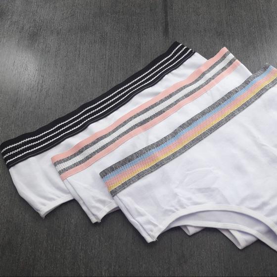 Imagem de Calcinha Calça em Cotton Com Elastico de Telinha na Cintura
