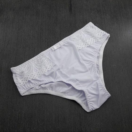Imagem de Calcinha Calça Microfibra e Detalhe Renda