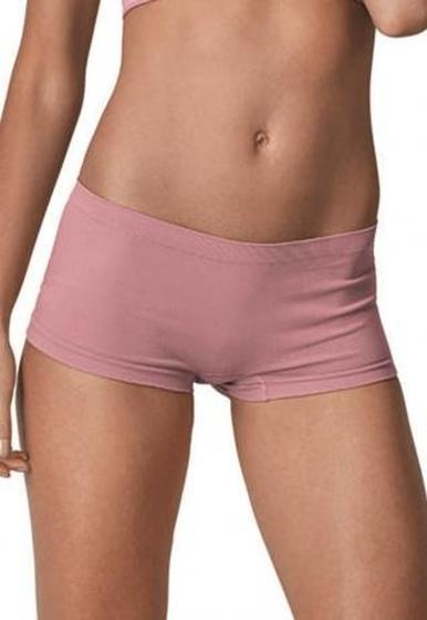 Imagem de Calcinha Calça Short Ultraleve DeMillus 55600 Tamanho Único Veste PE a EG Sem Costuras Rosa Blush