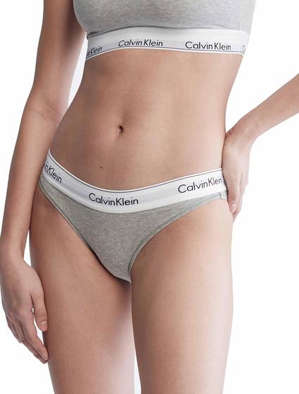 Imagem de Calcinha Calvin Klein Modern Cotton Bikini - Cinza Mescla