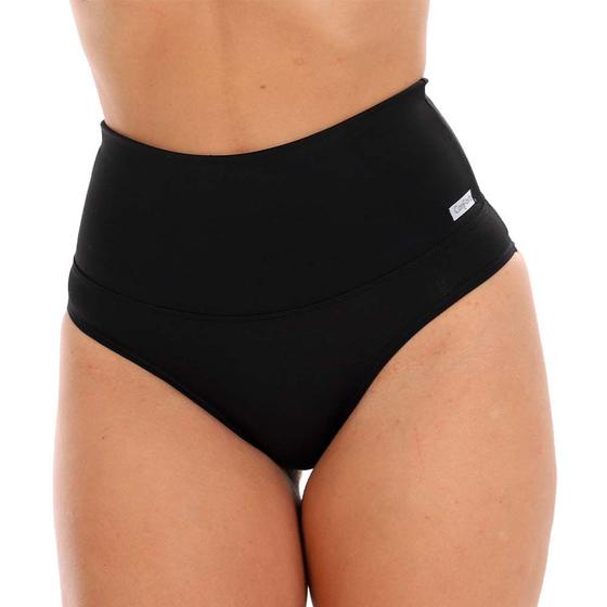Imagem de Calcinha Cinta Fristyle Microfibra Preto Cós Alto Modeladora