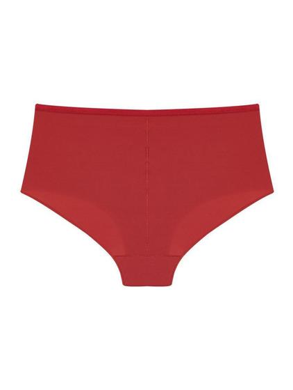 Imagem de Calcinha cintura alta sustentacao com renda - vermelho terra - g - BONJOUR