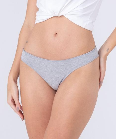 Imagem de Calcinha de algodão, modelo tanga, lisa, com proteção permanente
