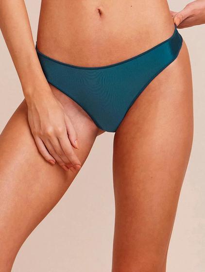 Imagem de Calcinha Fio Dental Acabamento Invisível Em Microfibra Acetinada HOPE Lingerie - Ref. 37088