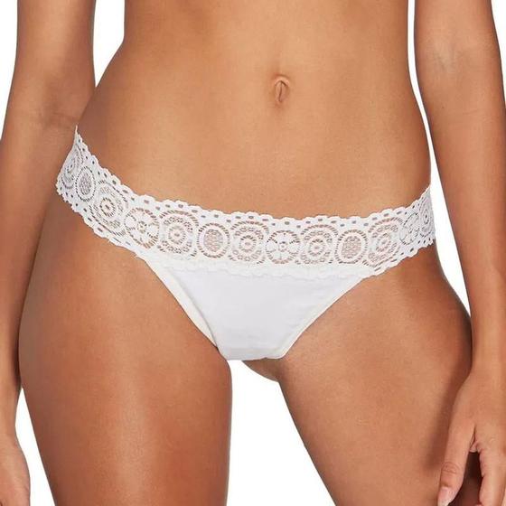 Imagem de Calcinha Fio Dental Cotton Sloggi 27124 Com Renda