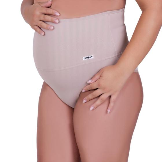 Imagem de Calcinha Gestante Cinta Cós Alto Modeladora - c4 Betina