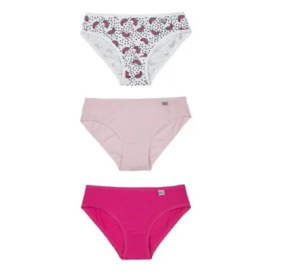 Imagem de Calcinha Meninas Del Rio Cotton Kit com 6 peças