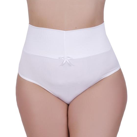 Imagem de Calcinha Plus Size Cintura Alta Tanga Grande Cós Alto 50 52 54 56 - THAMIRES