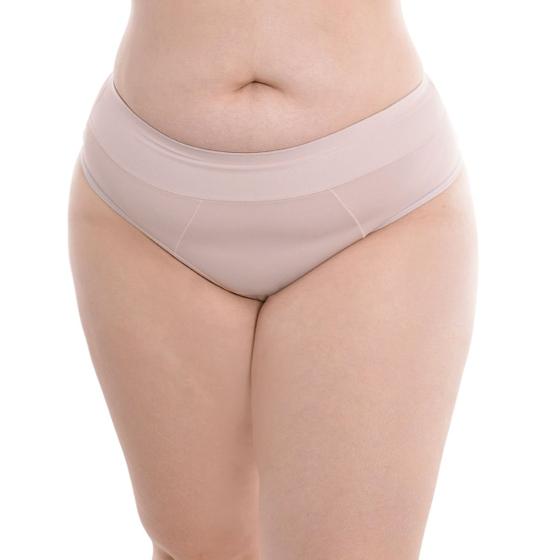 Imagem de Calcinha Plus Size Fio duplo de microfibra Nayane Rodrigues