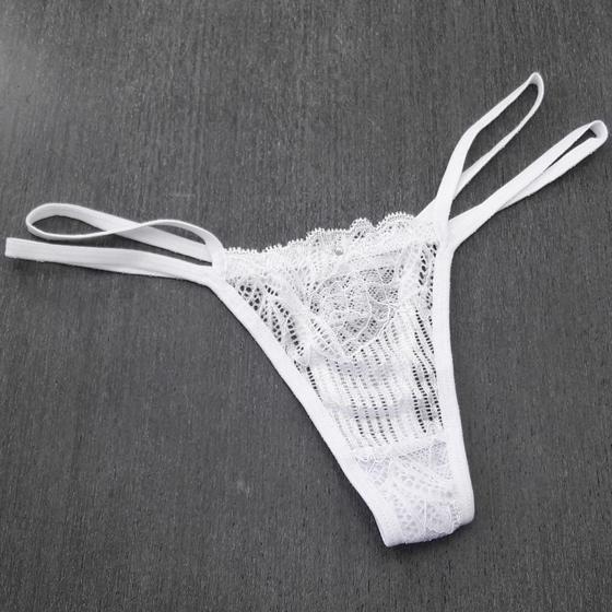 Imagem de Calcinha rendada com tiras na lateral sexy - Calcinha Yasmin