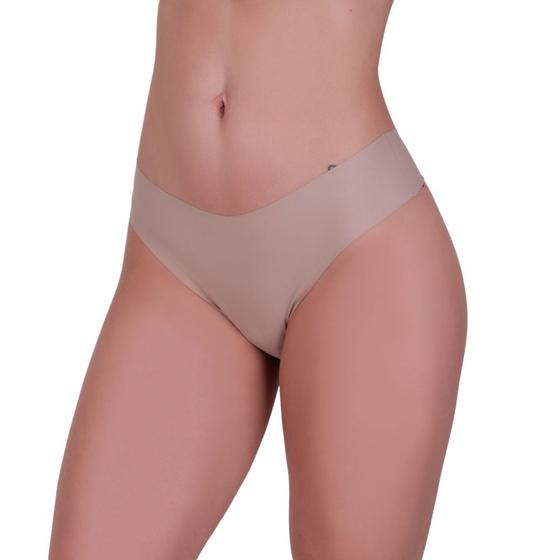Imagem de Calcinha sem Costura de Poliamida Tanga Fio Corte a Laser -c4 AGNES