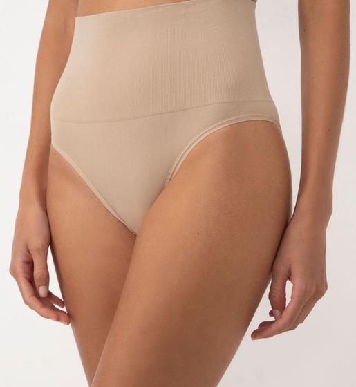 Imagem de Calcinha sem Costura Modeladora Cintura Alta Modeladora Tanga e Fio
