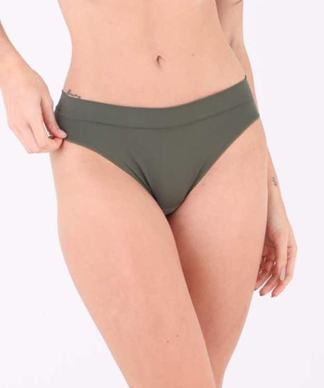 Imagem de Calcinha sem costura modelo biquini em microfibra