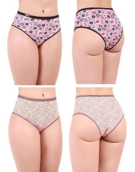 Imagem de Calcinha Senhora Calçola Kit Com 20 estampas diversas Moda Íntima Isa lingerie