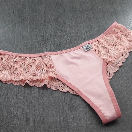 Imagem de Calcinha sexy com renda e aberta no bumbum - Tanga Fabiana